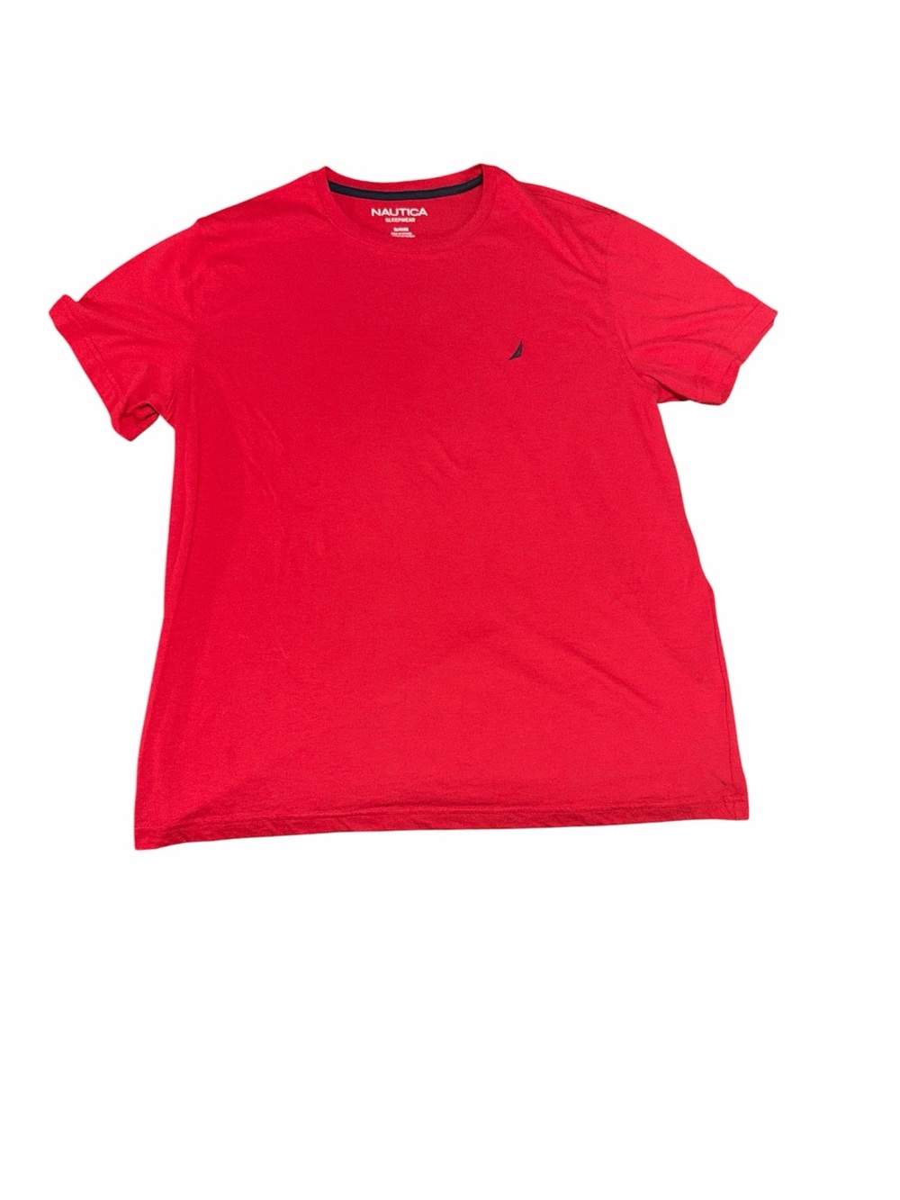 Nautica Men's Red Short Sleeve Crew Neck T-Shirt Size XL
